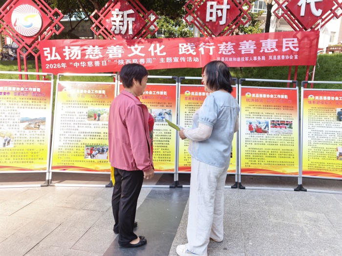 凤县慈善协会开展“中华慈善日”主题宣传活...
